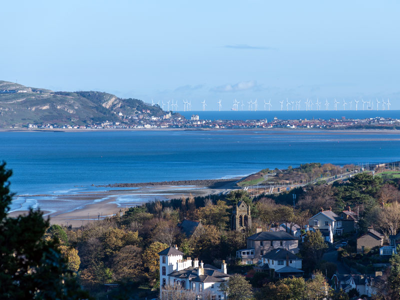 sea view from Almas Cottage Penmaenmawr